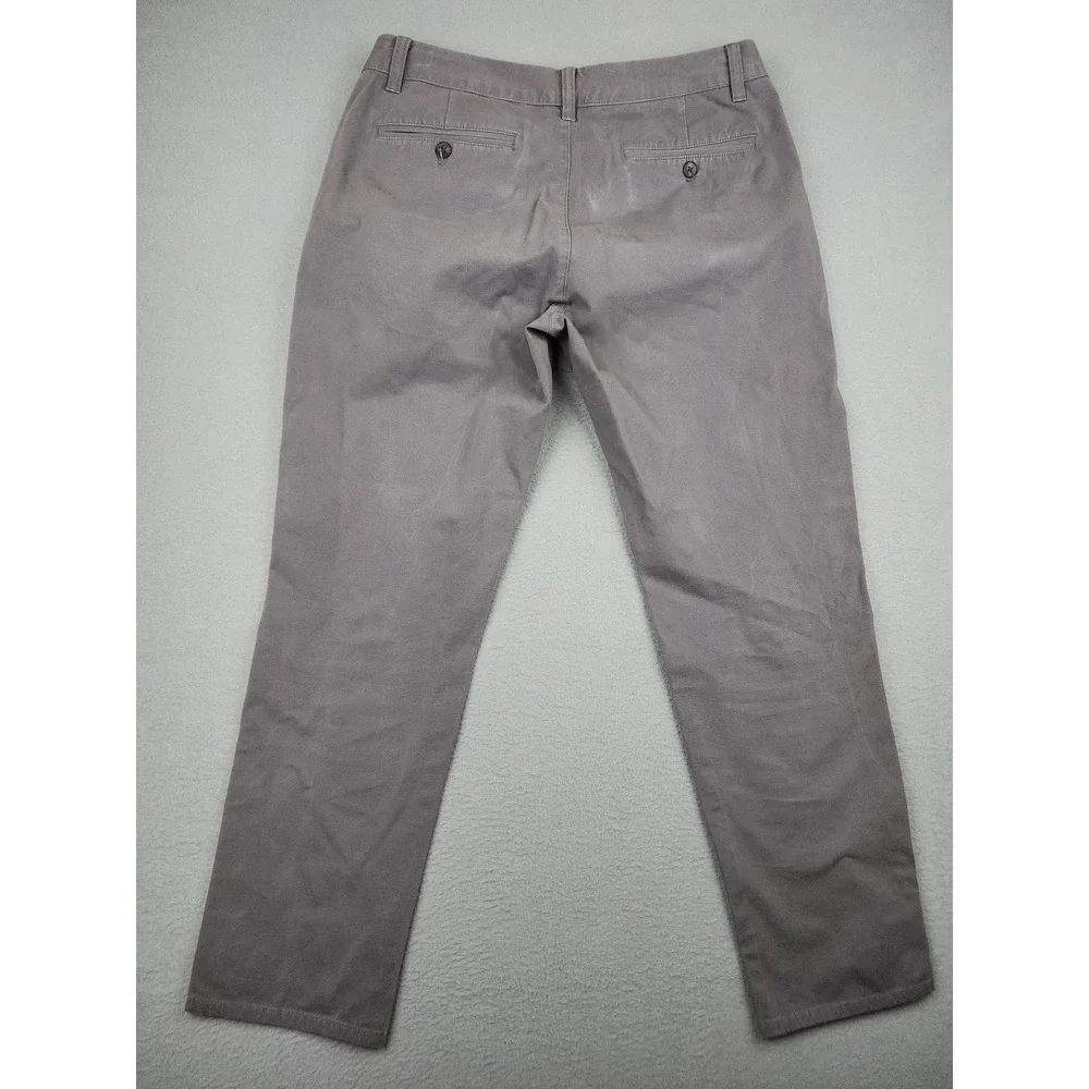 Bonobos Pants Mens 31x30(28) Gray Slim Stretch Twill Chino Casual Cotton Spandex